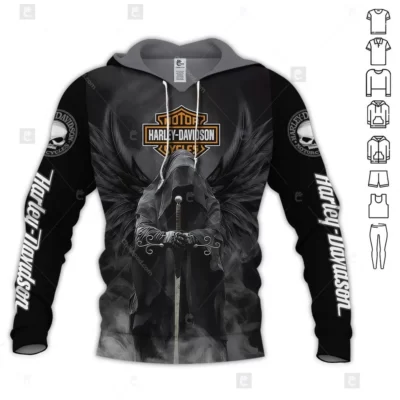 Motorcycle All Over Printed Clothes HD310310 - Normal Hoodie, S
