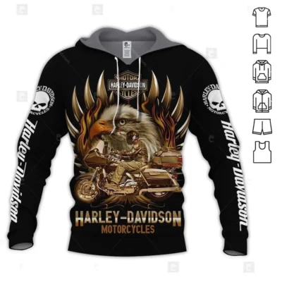 Motorcycle All Over Printed Clothes HD020420 - Normal Hoodie, S