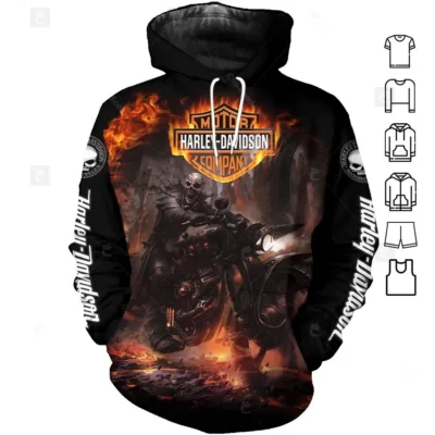 Motorcycle All Over Printed Clothes HD140516 - Normal Hoodie, S