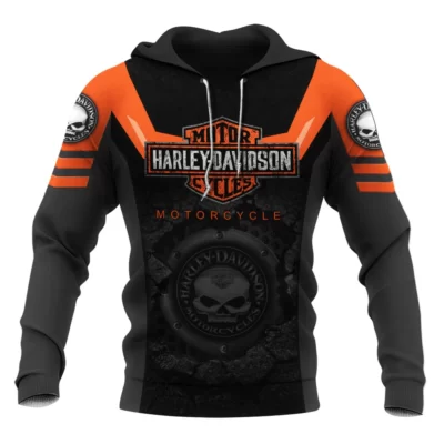 Motorcycle All Over Printed Clothes DH060701 - Normal Hoodie, S