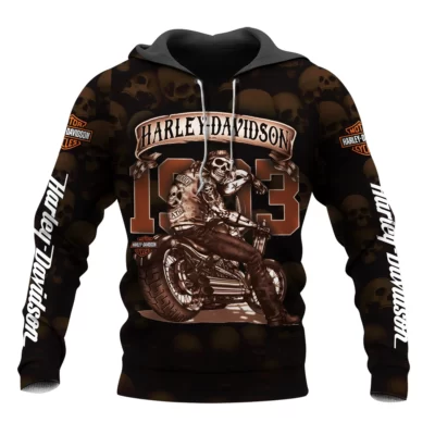 Motorcycle All Over Printed Clothes DH011104 - Normal Hoodie, S