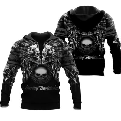 Motorcycle All Over Printed Clothes DH180214 - Normal Hoodie, S