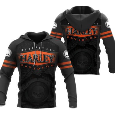 Motorcycle All Over Printed Clothes DH180237 - Normal Hoodie, S