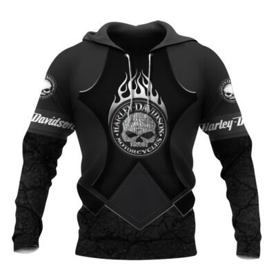 Motorcycle All Over Printed Clothes HD040901 - Normal Hoodie, S