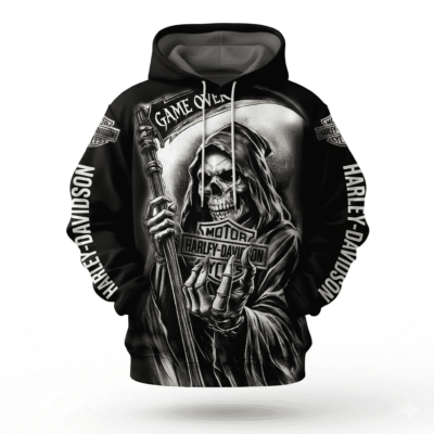 Motorcycle All Over Printed Clothes HD100607 - Normal Hoodie, S