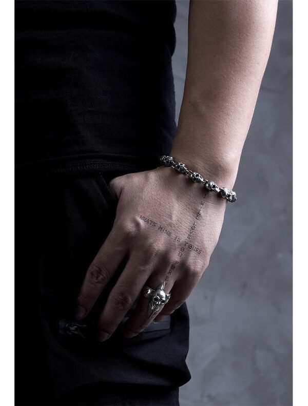 Alternative view of Skull Legion Bracelet