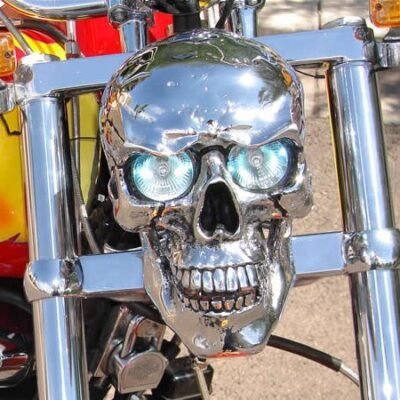 Skull Headlight Decoration - Mouth closed style