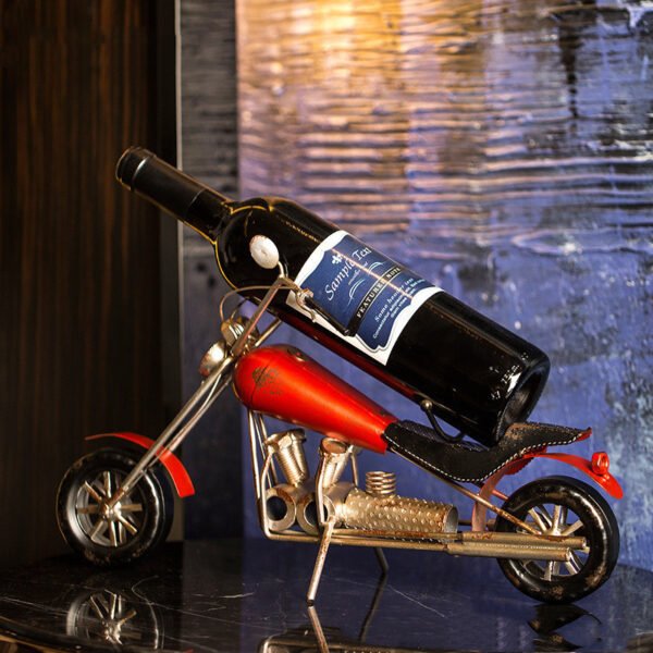 Harley Style Iron Wine Holder