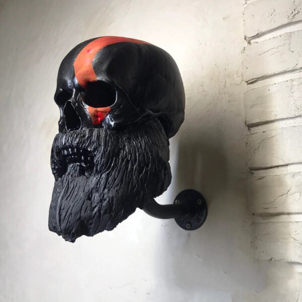 Ghost Head Skull  Helmet Hanging
