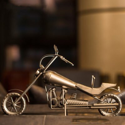 Harley Style Iron Wine Holder - Gun color