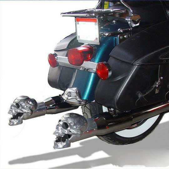 Skull Motorcycle Exhaust Pipe