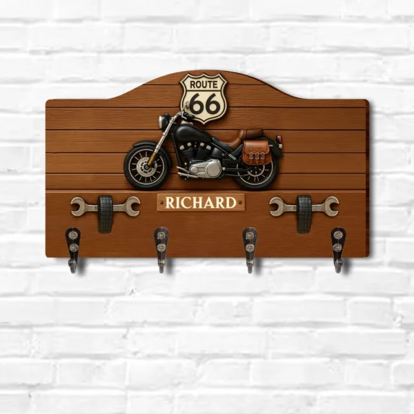 Custom Shape Wood Key Holder CS011004