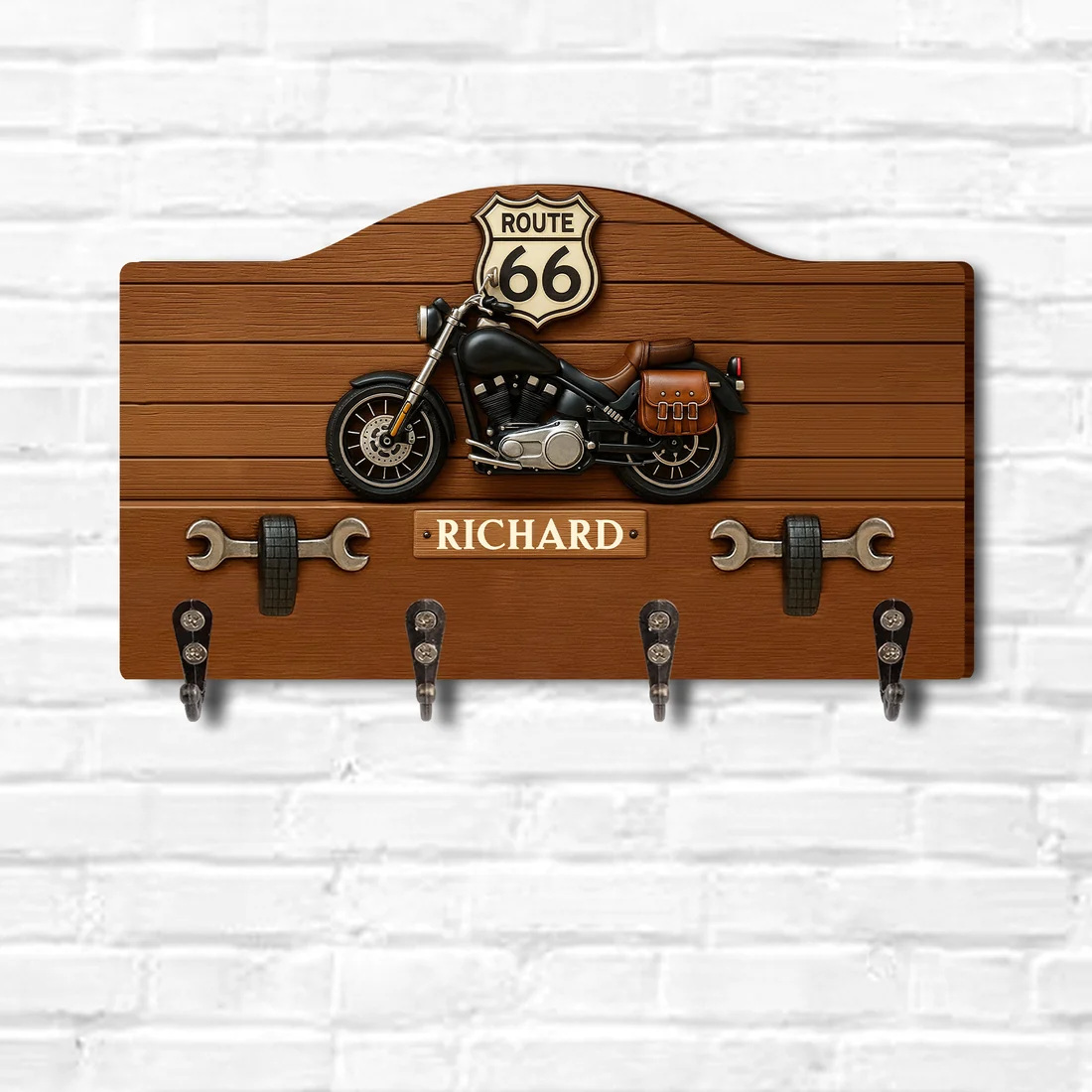Custom Shape Wood Key Holder CS011004