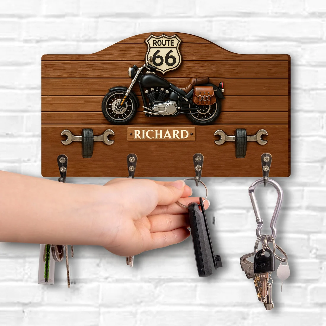 Custom Shape Wood Key Holder CS011004 - Image 2