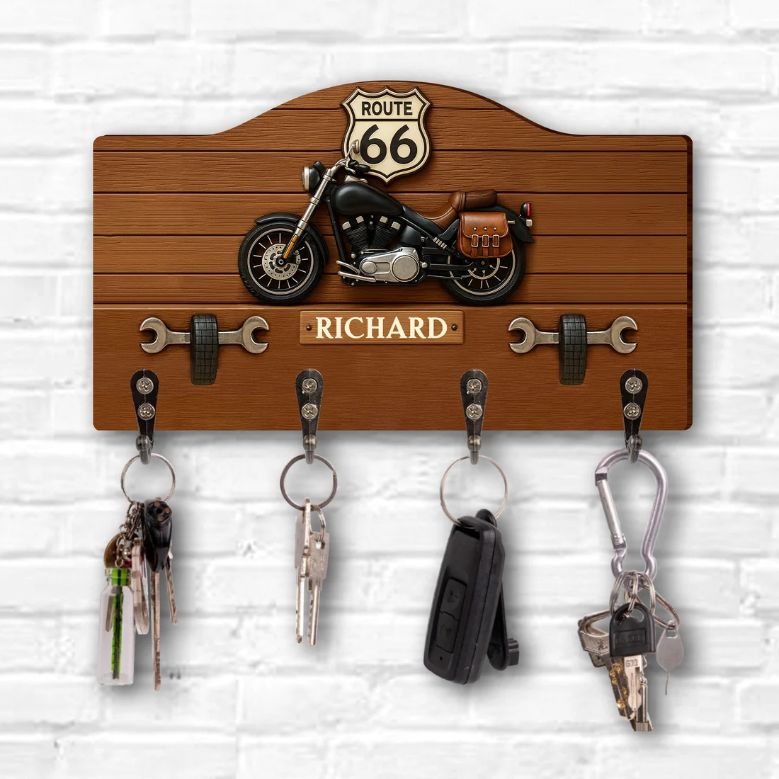 Custom Shape Wood Key Holder CS011004 - Image 3