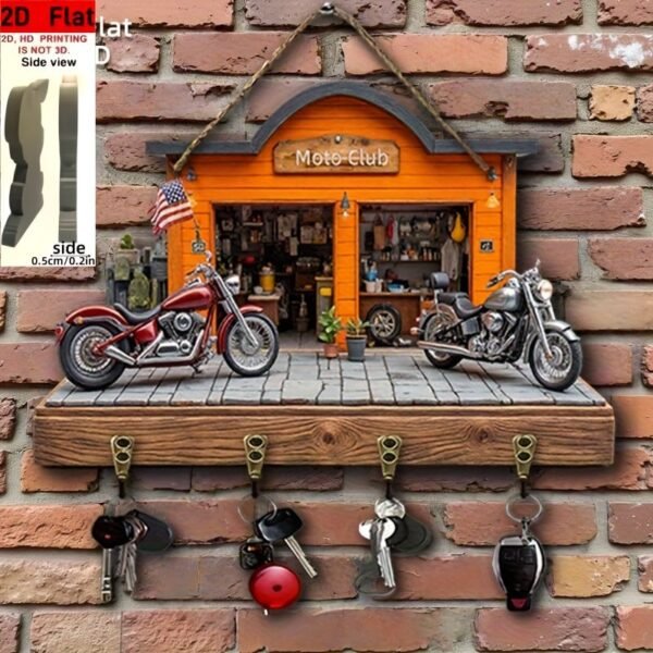 Custom Shape Wood Key Holder CS011006