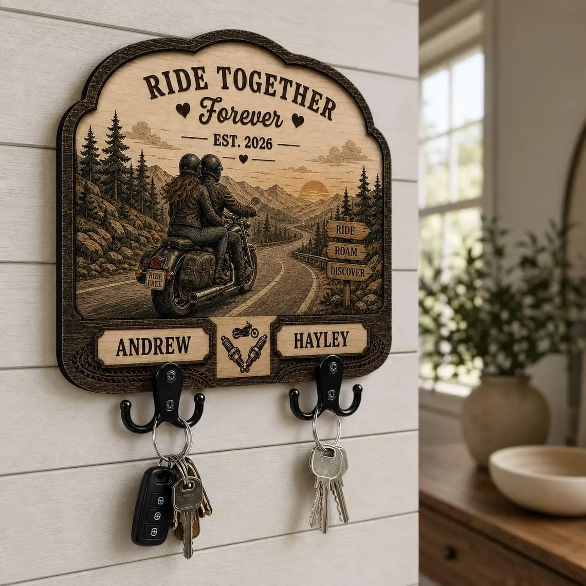 Custom Shape Wood Key Holder CS011003 - Image 4