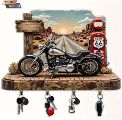 Custom Shape Wood Key Holder CS011008 - 11